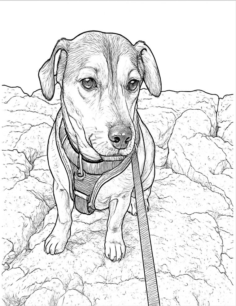 Coloring book line art